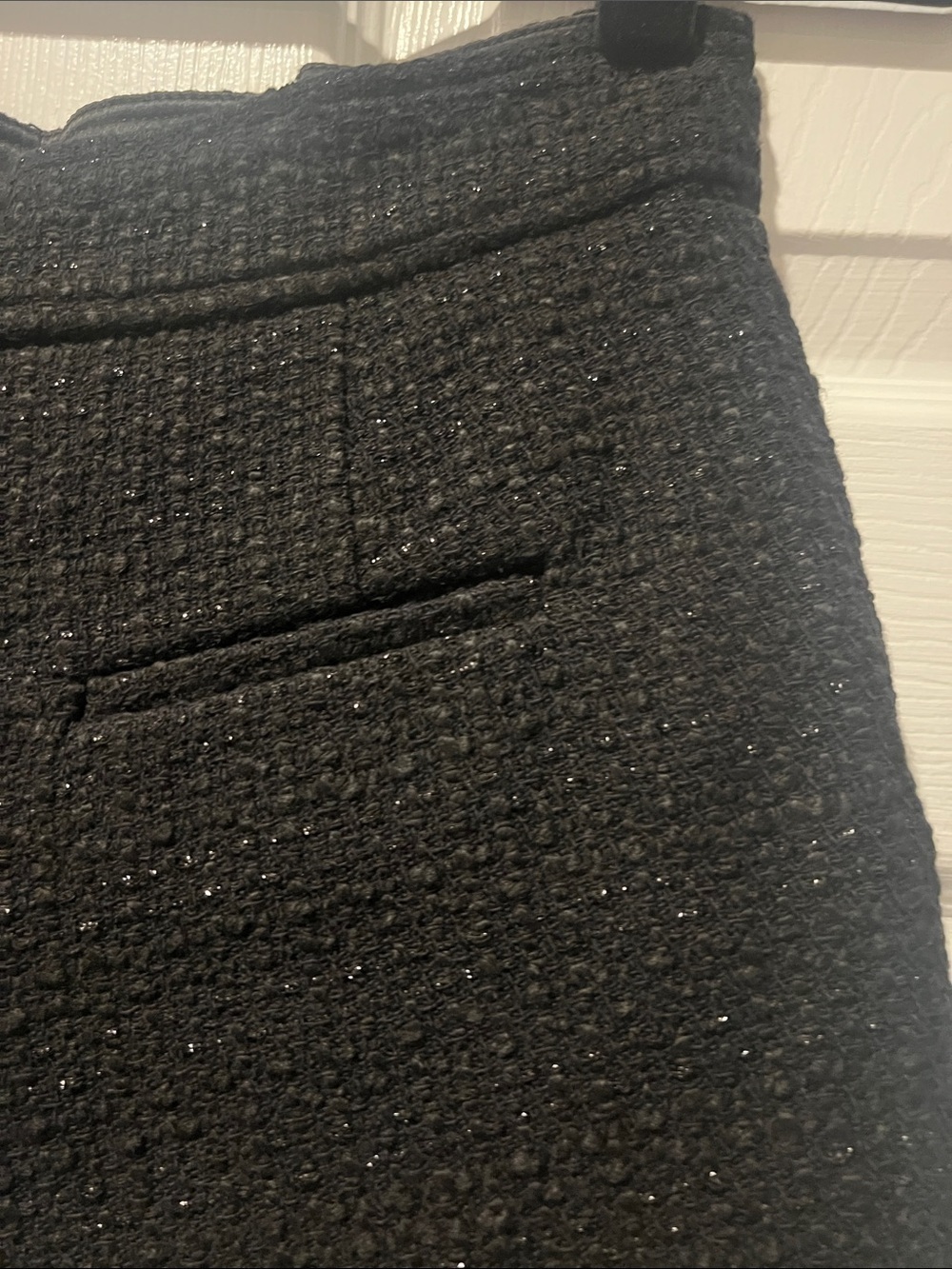Generation Love Black Tweed Gold Button High Waist Shorts XS - Picture 4 of 11